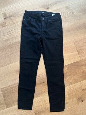 PAIGE Verdugo Ankle Black Skinny Jeans Size 29 Made in USA
